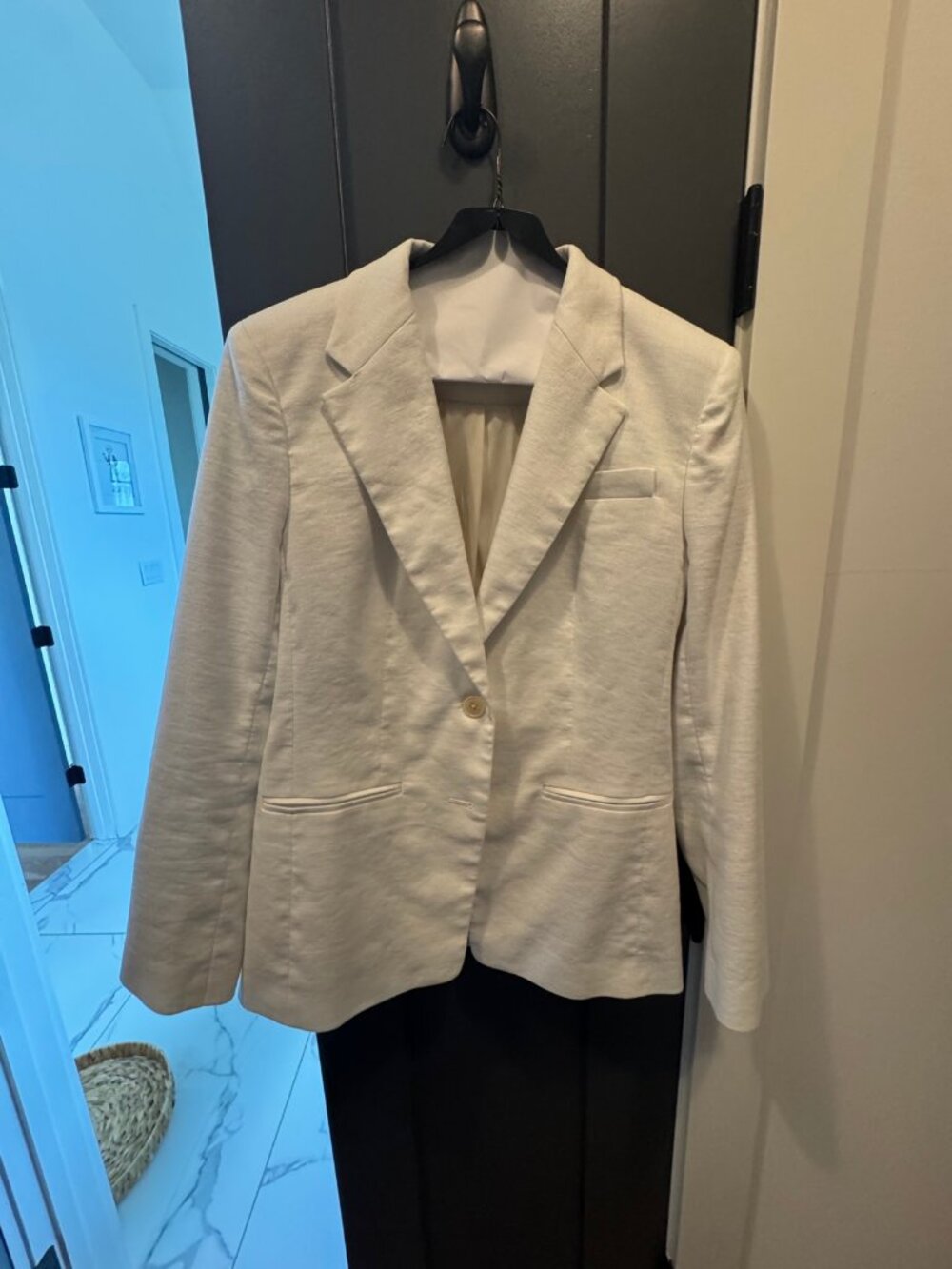 J.Crew Parke Single-Button Blazer - Cream/Ivory - 6